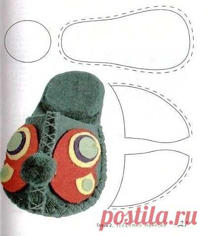 Тапочки своими руками+Выкройки
