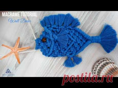 DIY Wall Decor | Macrame Fish Wall Hanging Tutorial