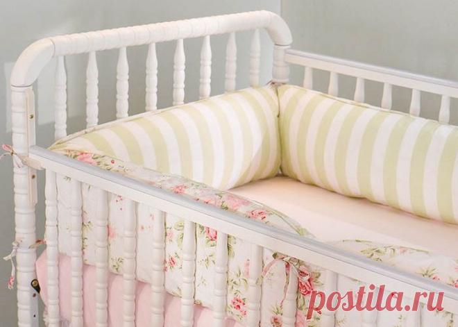 7 оригинальных бортиков в кроватку для самостоятельного шитья. Универсальные выкройки бортиков в кроватку. Как самой сшить бортики в кроватку нестандартных размеров? Какой материал бортика в кроватку лучше выбрать?