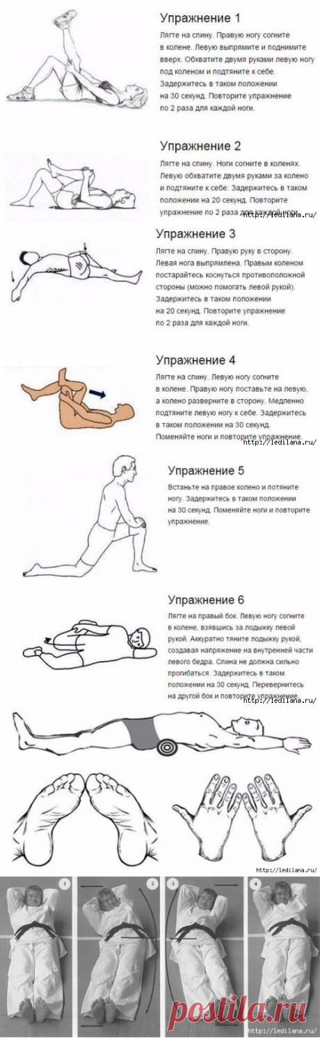 9 упражнений от искривления и болей в спине