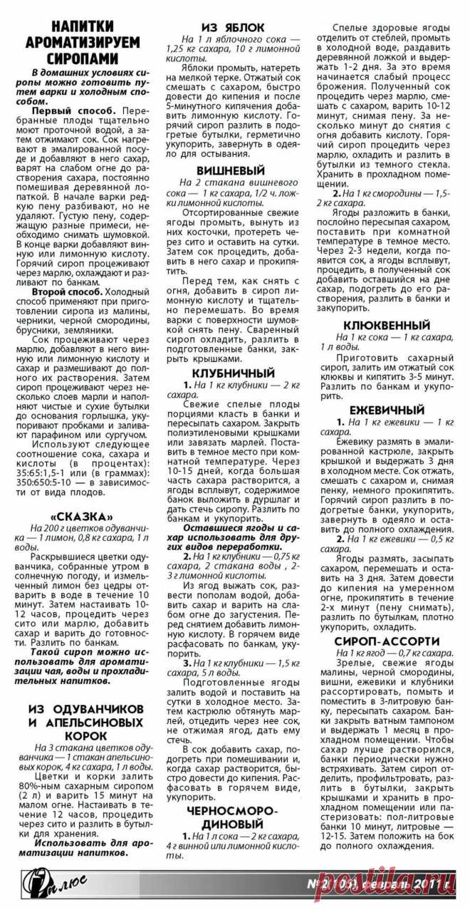 Сиропы делаем сами
