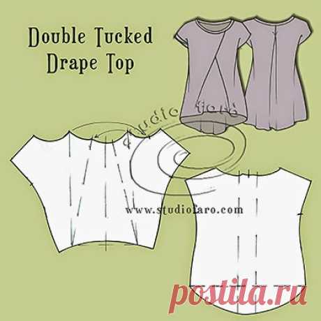 хорошо подходит: шаблон головоломки - Tucked для штор Tops