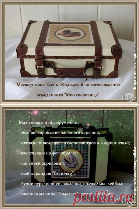 Декупаж - Сайт любителей декупажа - DCPG.RU | Чемоданчик &quot;Мои сокровища&quot;