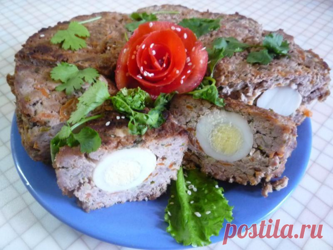 Мясное пасхальное кольцо с яйцами рецепт с фото пошагово - 1000.menu