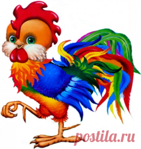 Клипарт "СКАЗОЧНЫЕ ПЕТУХИ" -символ 2017 года