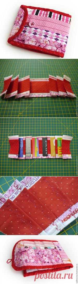 Шьем визитницу/кардхолдер. Избавляемся от лоскутков - Ярмарка Мастеров - ручная работа, handmade