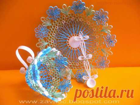 Мастер-класс по квиллингу: Петельчатые цветочки .