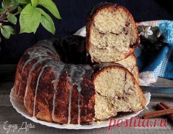 Пирог мраморный с корицей (интересная формовка, отличный вкус) ***напоминает Обезьяний хлеб с корицей
