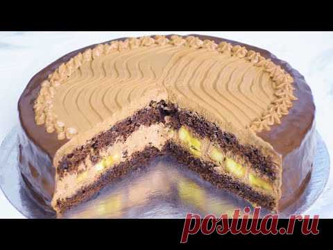 Торт "МЕЧТА" 🌸 Необычайно ВКУСНЫЙ ШОКОЛАДНЫЙ ТОРТ с бананами - YouTube