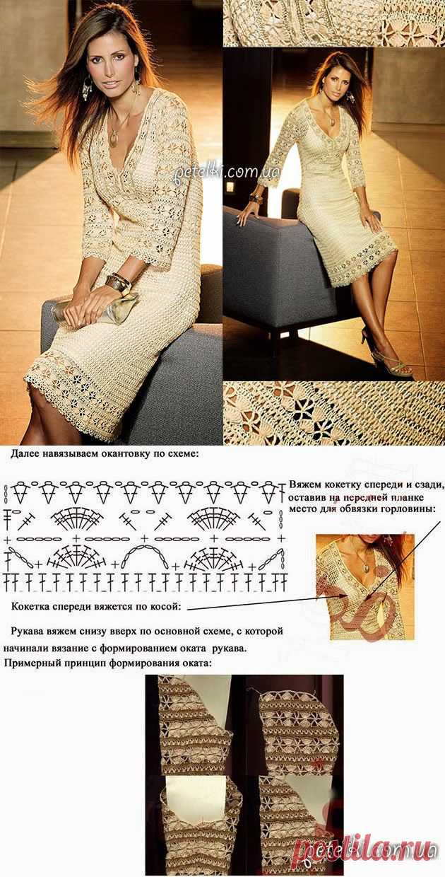 Волшебные петельки: Платье крючком от Karen Millen. Описание и схемы
