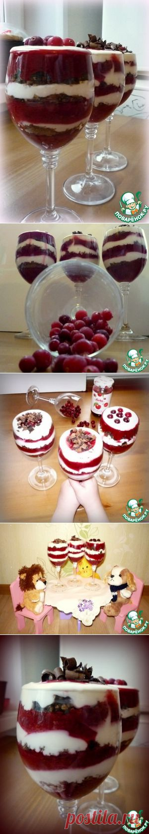 Десерт "Клюква ягодка опять!" - кулинарный рецепт