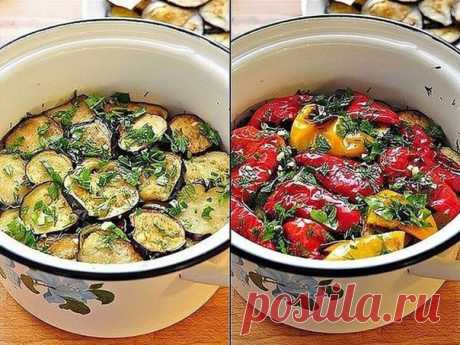 Закуска из маринованных баклажанов и перцев-гриль.
⠀
Чумовая закуска! Любители баклажан и остренького - оценят! Отлично готовить для гостей, т.к. плюсы - делается заранее, и...с водочкой..ммм...как идёт...))) А ещё к мясу хорошо, курице, пюрешке, к рису, да просто с лепёшечкой...а ароматище какой, когда холодильник открывается..сразу аппетит разыгрывается!)) ! Да, и в холодильнике простоит достаточно долго, одну-две недели - это точно!
⠀
Как делать:
Баклажаны - 1 кг.,
Пере...