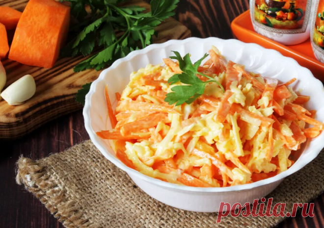 Салат из моркови «пятиминутка»