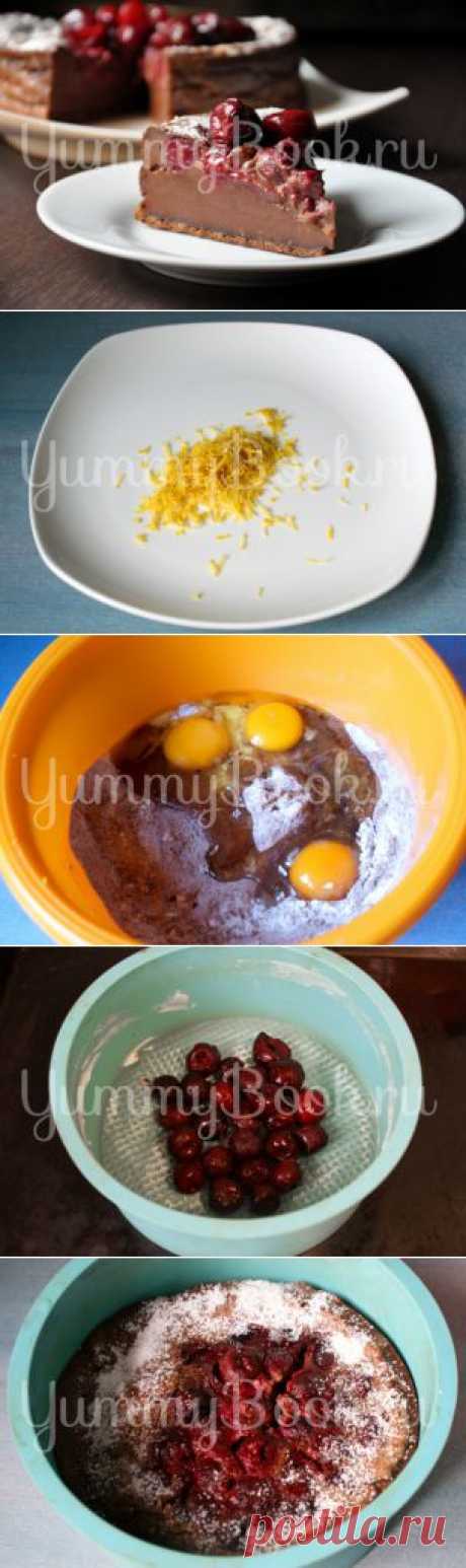 Шоколадный клафути с вишней - пошаговый рецепт с фото