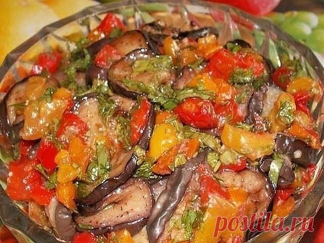 Как приготовить баклажаны с перцем на зиму - рецепт, ингредиенты и фотографии