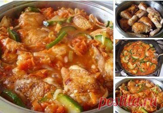 🍴 Ароматная курица с кабачками в соусе / Здоровый аппетит