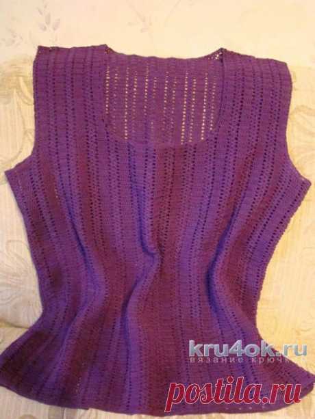 Летний топ крючком. Работа Светланы Кульбашной