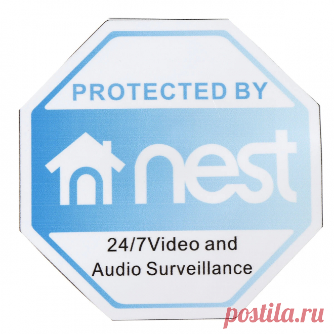 10cm Video Doorbell Sticker Decal Nest Video Security Camera Yard Sign Outdoor - US$1.49
