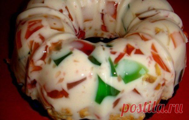 Торт-желе / Изысканные кулинарные рецепты