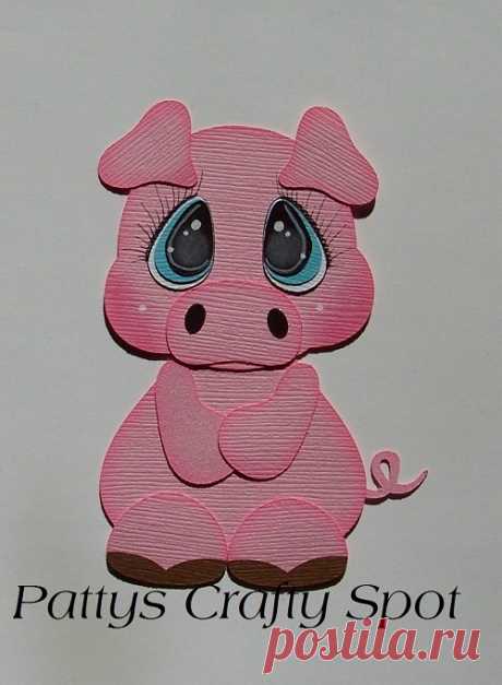 Bobble Buddies Piggy Paper Piecing by Pattys Crafty Spot