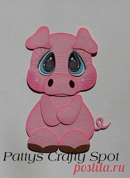 Bobble Buddies Piggy Paper Piecing by Pattys Crafty Spot