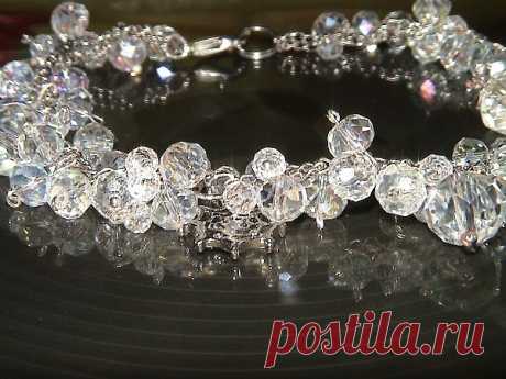 Браслет из горного хрусталя.
