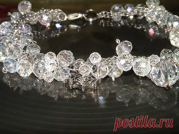 Браслет из горного хрусталя.