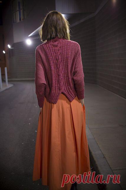 Свитер женский спицами Oporto от дизайнера Норы Гоган