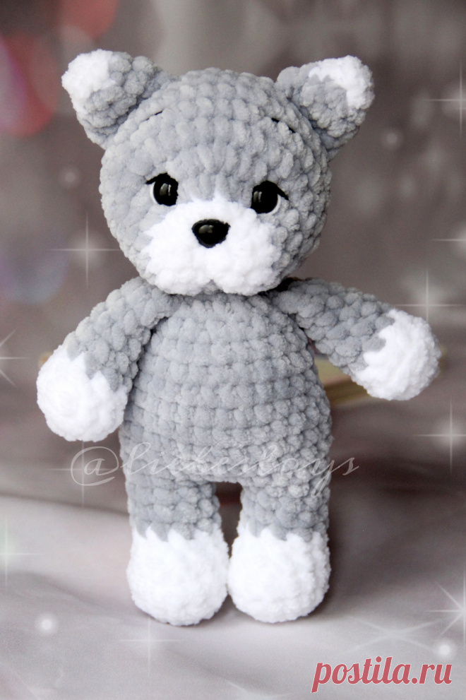 PDF Мини котик крючком. FREE crochet pattern; Аmigurumi animal patterns. Амигуруми схемы и описания на русском. Вязаные игрушки и поделки своими руками #amimore - плюшевый котик, кот, кошечка из плюшевой пряжи, кошка, котёнок.