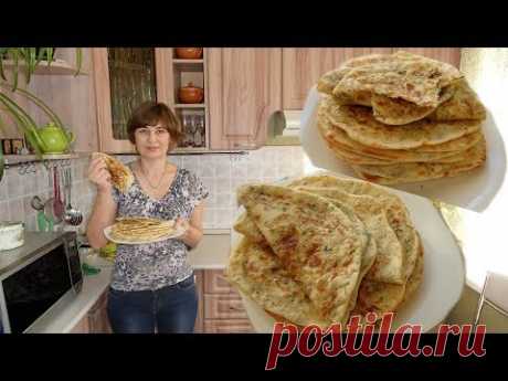 Вкусные сырные лепёшки. Лепёшки с сыром и зеленью.
