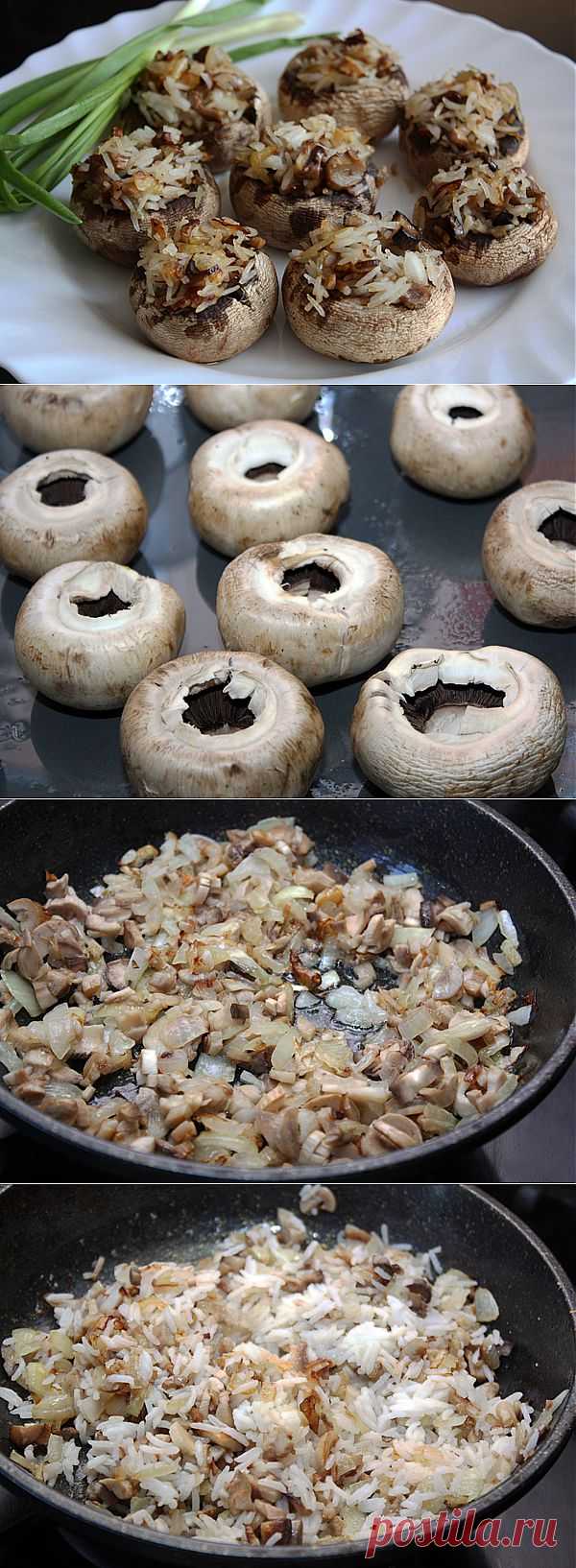 Постные фаршированные шампиньоны — рецепт с пошаговыми фото. Foodclub.ru