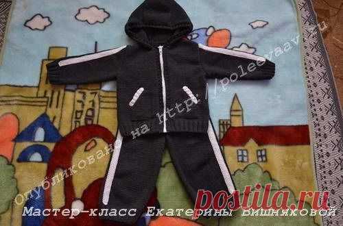 Детский вязаный костюм для малыша спицами | Укрась свой мир!