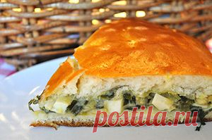 Пирог с луком и яйцом | Выпечка дома