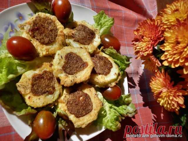 Печёночные котлеты в кабачковых колечках | Четыре вкуса