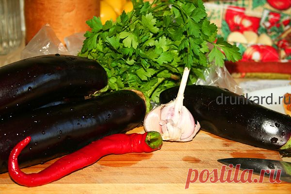 Острая закуска из баклажанов | Поварёшки