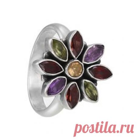 Кольцо 'Авангард' с полудрагоценными камнями из серебра 925 пробы Кольцо 'Авангард' с полудрагоценными камнями из серебра 925 пробы купить в интернет-магазине стильных серебряных украшений Серена-Сильвер-2400 р.