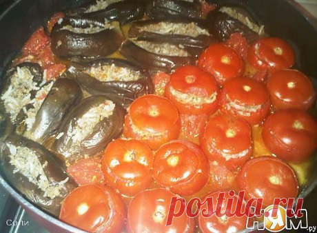 Помидор/бадымджан долмасы - Рецепты домашней кухни с пошаговыми фотографиями и подробным описанием. Новые рецепты каждый день. Конкурсы рецептов - Ням.ру