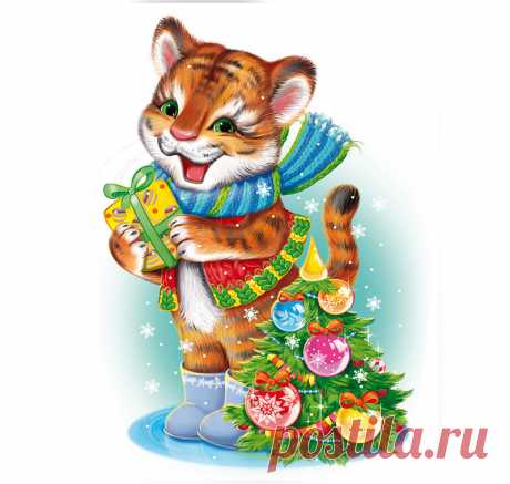 Новогодние иллюстрации \ художник Баринова Татьяна