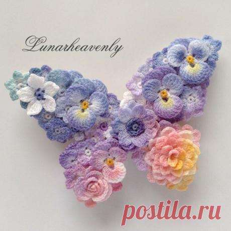 Изящное вязание крючком от японской мастерицы Lunarheavenly | Создавай сам | Яндекс Дзен