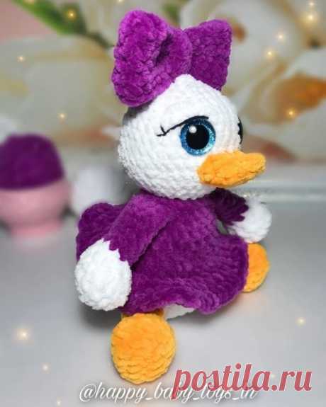 Уточка из пряжи Уточка из пряжиАвтop: happy_baby_toys_ln.