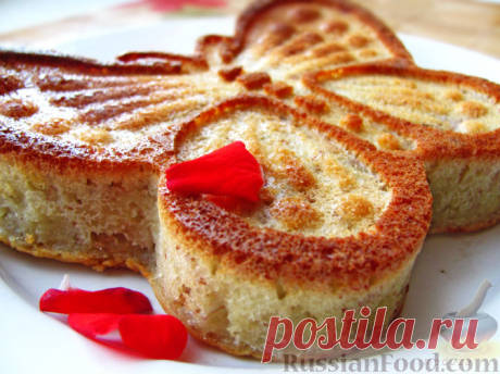 Рецепт: Манник "Банановая бабочка" на RussianFood.com