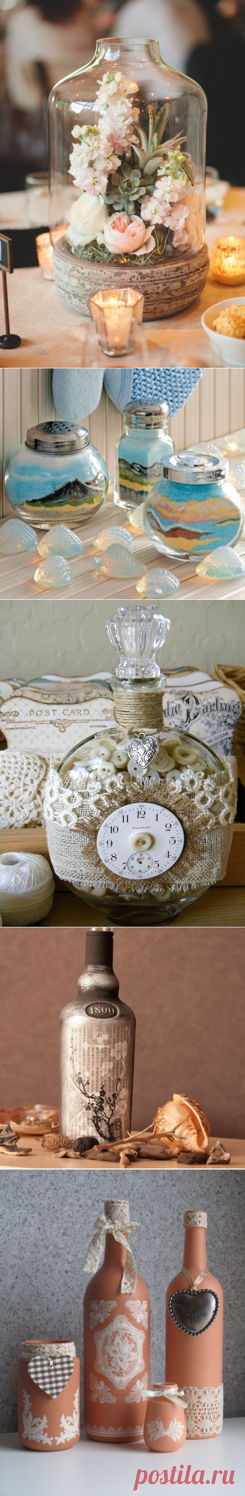 Декор бутылок своими руками: 100 лучших идей 2018 [+Видео]