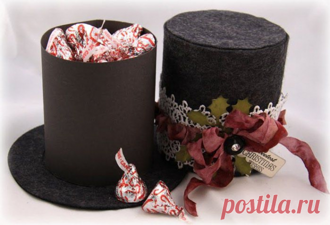 Подарочная шляпка для упаковки подарков.