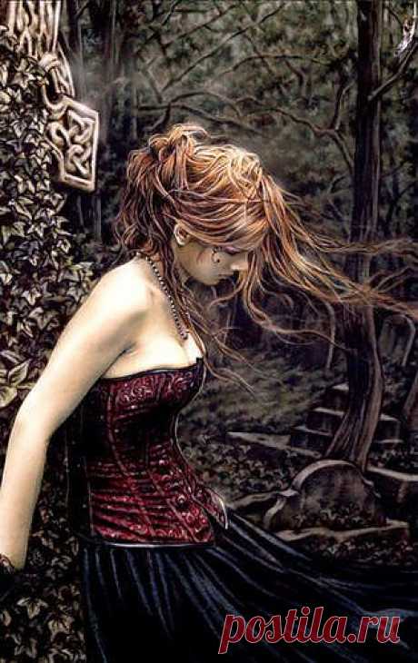 Стану ведьмой.Стану сизым неразбавленным туманом.Взглядом бешеной волчицы.Сквозь оскаленную пасть,я твоим предсмертным хрипом.Слишком страшной сказкой стану.Что бы смог ты заблудиться,заблудиться и пропасть(волшебная страна книг к.н.)