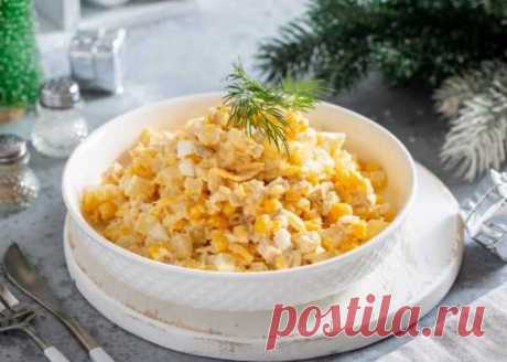 Салат Парижанка С Курицей и Ананасом Прекрасный лёгкий и очень вкусный салат Парижанка с курицей, ананасом и кукурузой. Салат готовится очень просто и быстро.