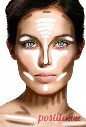 Коррекция лица | возраст | Contours, Makeup and War paint
