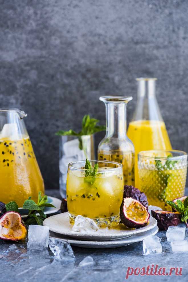 Passion Fruit Champagne - by Hein van Tonder, awarded Cape Town based food photographer, videographer & stylist Passion Fruit Champagne - a super easy cordial made when passion fruit are in season and mixed for champagne for a festive drink