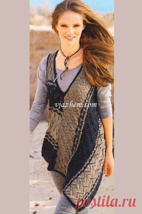 Асимметричный ажурный топ.