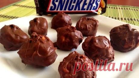 Конфеты а-ля "Сникерс". Домашние конфеты с арахисом