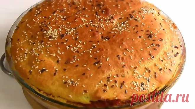 Пирог из Ничего!!Постный Заливной Пирог с капустой